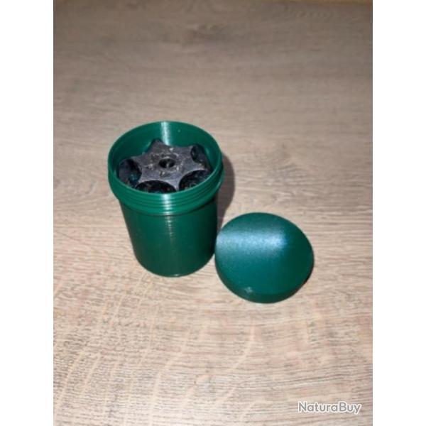 Boite verte fonc� pour barillet colt navy 36 poudre noire ( fermeture � vis )