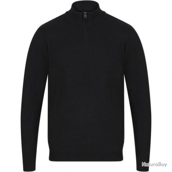 Pull noir � col montant pour homme - Haute qualit� - Livraison gratuite et rapide