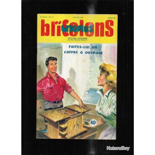 bricolons bricolus 71 juillet 1953 un coffre � ouvrage, canot mixte hydroglisseur, a�romoteur porta