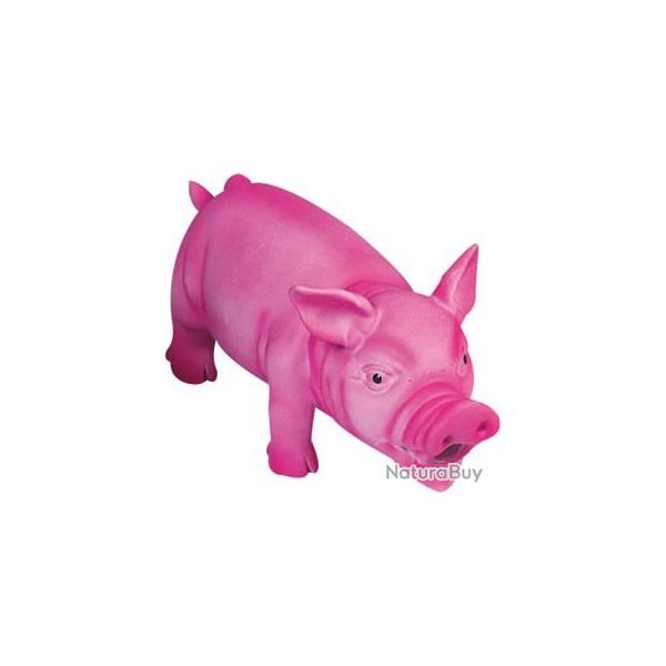 COCHON LATEX ROSE FONCE 22CM