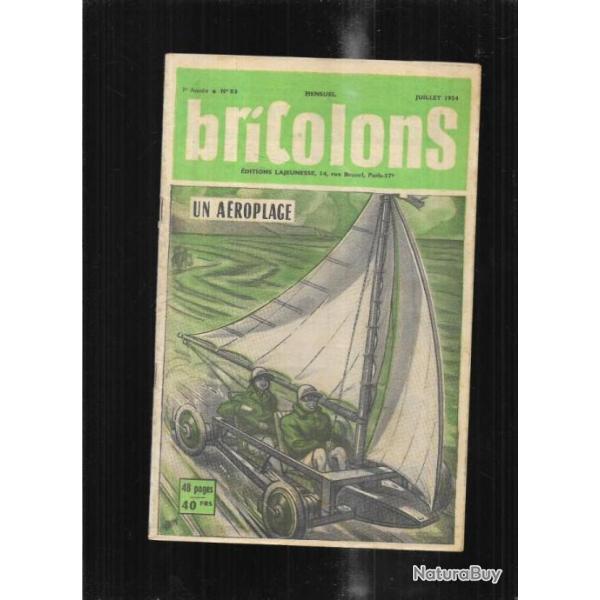 bricolons 83 juillet 1954 , a�roplage , touret monomeule, chaise droite, conduits de fum�e ping pong