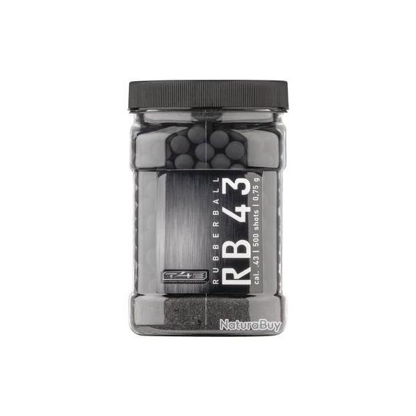 BILLES CAOUTCHOUC T4E PRAC-SERIES CAL. .43 BTE 500