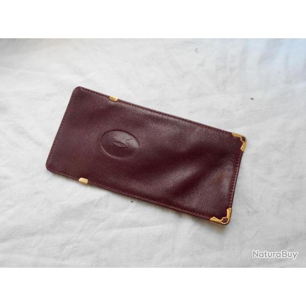 ETUI DE LUNETTES  SOUPLE  CARTIER doubl