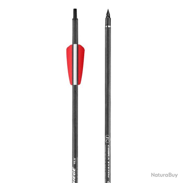 Fl�ches en carbone Ek Archery 15.5" pour arbal�te Siege - Pack de 6 traits