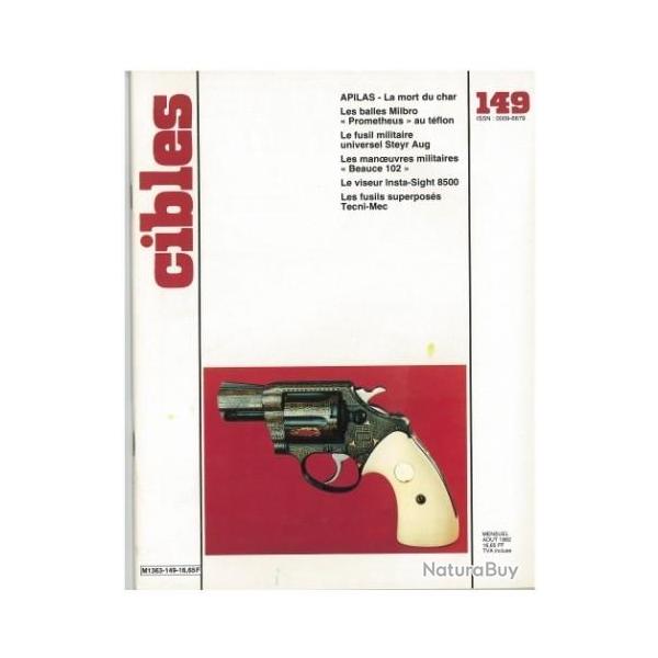 Lot de 5 Revues sur les armes " CIBLES " a choisir dans la liste . photos N� 149 � 174