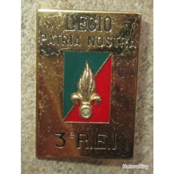 3 R.E.I, LEGIO PATRIA NOSTRA, homologation relief + cartouche
