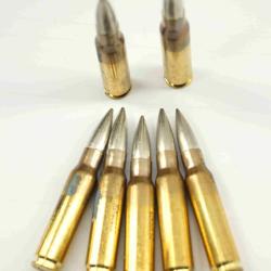 Vrac de 100 munition 308 win nato de surplus armee allemande FMJ 9.42g 139 grs  en stock