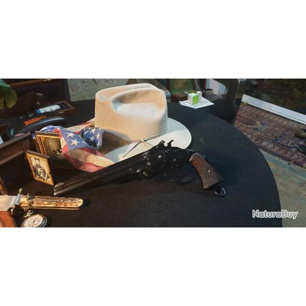 Superbe Smith & Wesson-Am�rican N�3 second model en 44 CF avec verrou de fixation/crosse d'�paule.