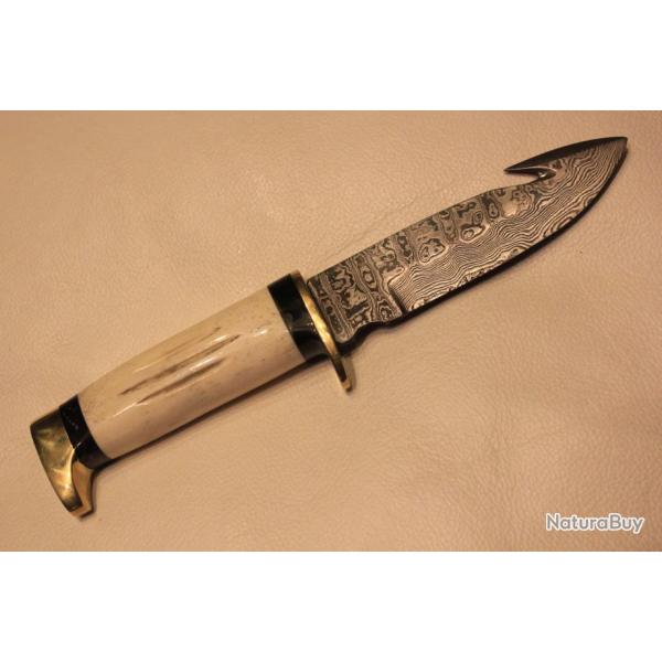 DAMAS COUTEAU DE CHASSE (Permet le dpeage)