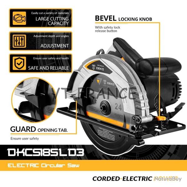 Scie Circulaire Pro 185mm -DKCS185LD3 20260729082514