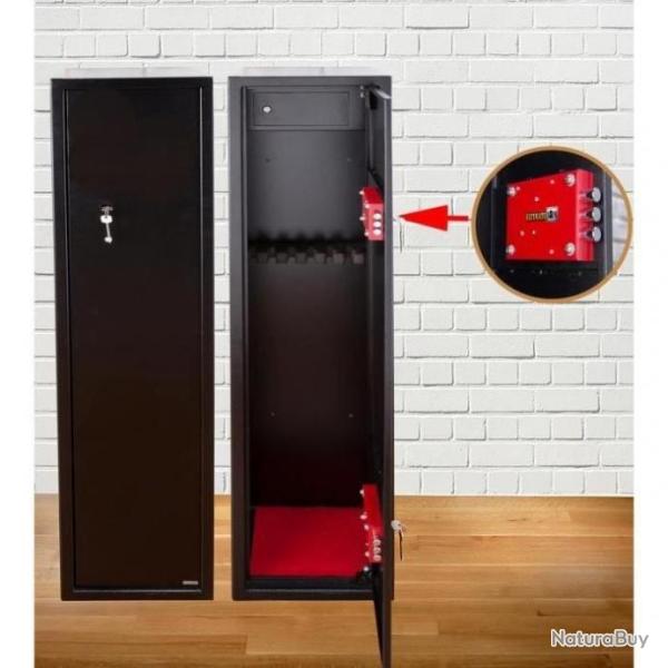 Coffre-fort pour 7 armes longues - Armoire � fusil en acier - Livraison gratuite et rapide