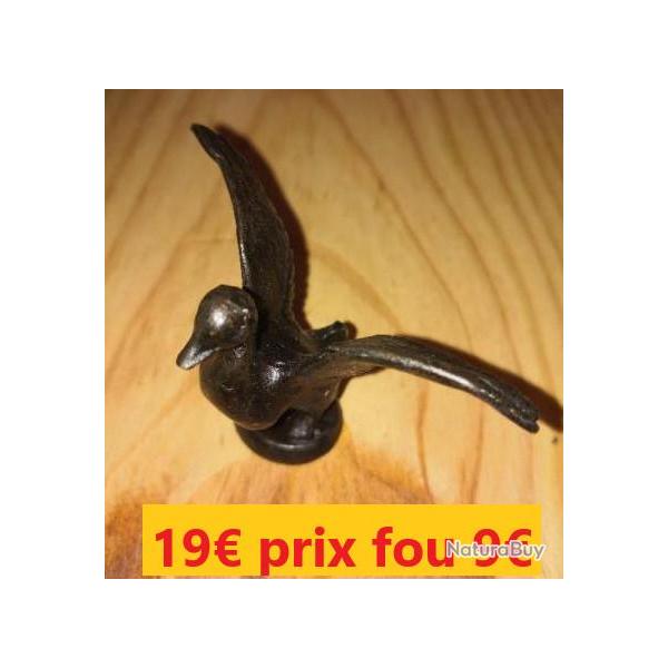 PETIT BRONZE  CANARD � L'ENVOL   H 4 cms