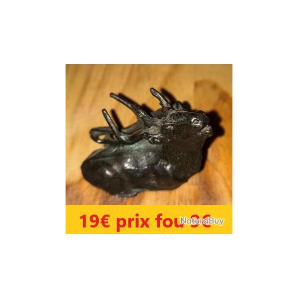 PETIT BRONZE  CERF COUCH�   H 3 cms    BRONCERF