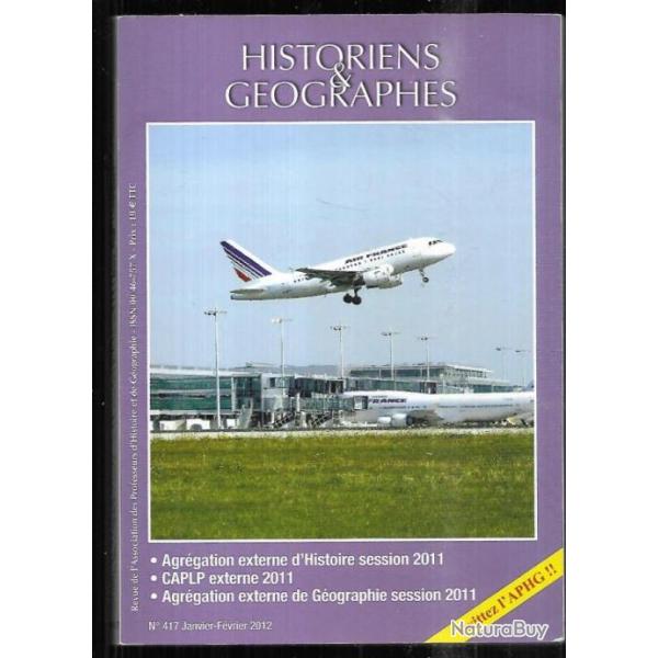 revue historien et g�ographe 417 janvier-f�vrier 2012