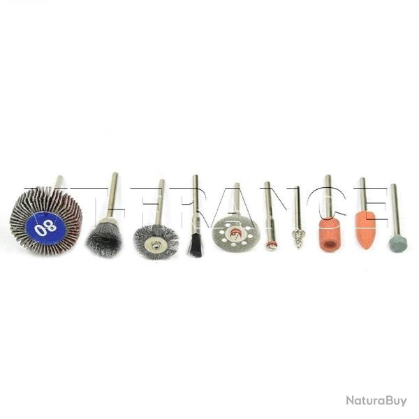 Ensemble d Accessoires pour Mini Perceuse Dremel, Modele: 10pcs