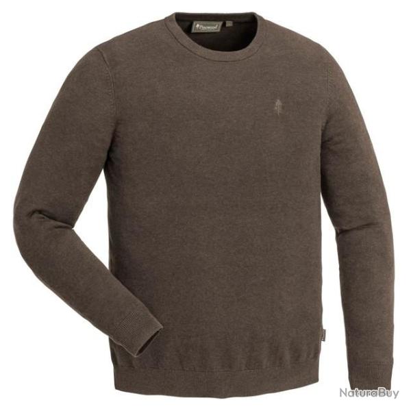 PULL PINEWOOD VARNAMO CREWNECK BROWN MEL