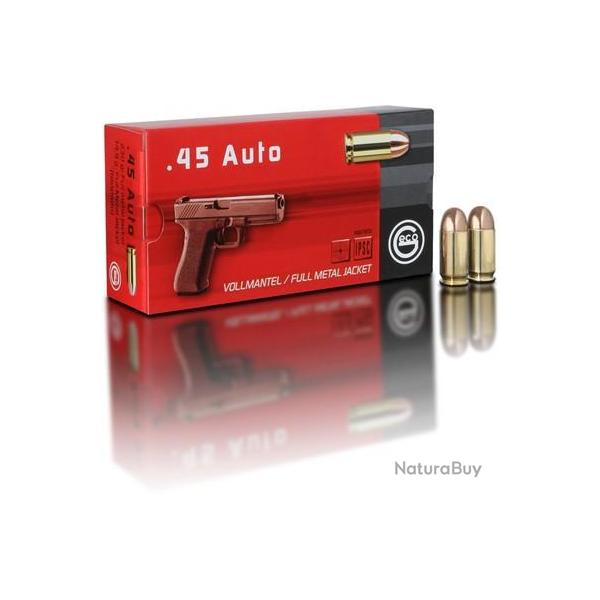 VOLLMANTEL / FMJ - GECO -, 45 acp, Boite de 50, 230 gr