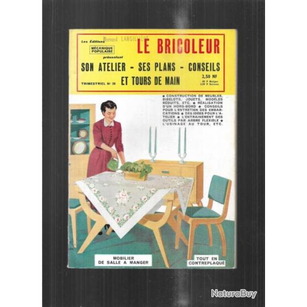 le bricoleur 26 par m�canique populaire 1960 plomberie, poulaillers � construire, repoussage cuir,