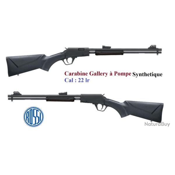 Carabine  Rossi  Gallery  synthetique  Cal 22 Lr  Pompe