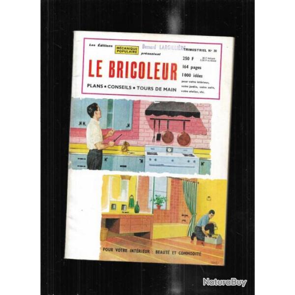 le bricoleur 20 par m�canique populaire 1959, oculus type velux, reconditionner une cuisine, laiton