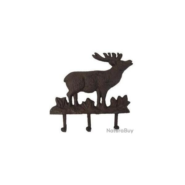 ACCROCHE-CLS EN FONTE MOTIF CERF