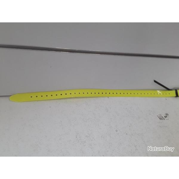 7031B COLLIER POUR CHIEN NUM AXES SANGLE POLYUR�THANE 65CM JAUNE FLUO NEUF