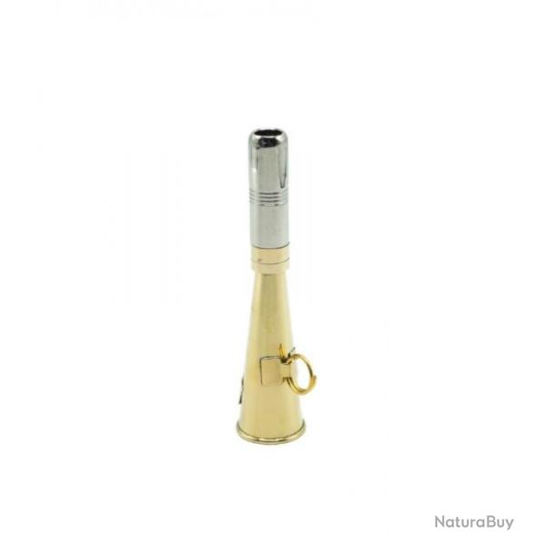 Corne d'appel en laiton Januel avec d�cor Sanglier - 12cm