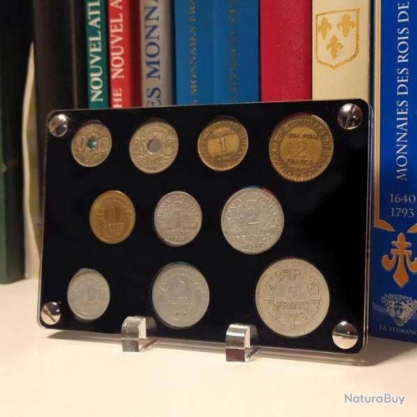 pr�sentoir avec monnaies OFFERTES