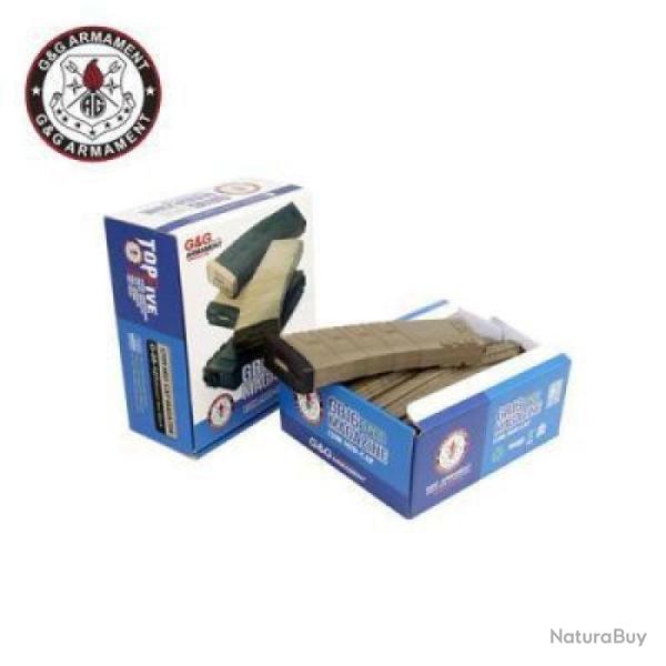 Pack de 5 Chargeurs G&G Armament GR16 - Tan / Noir / 120
