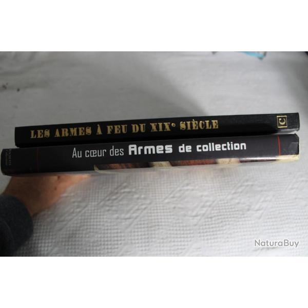 Lot 2 livres armes � feu de collection