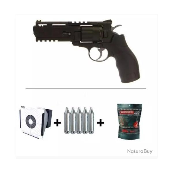 TOP ENCHERE - R�plique Airsoft Revolver H8R Co2 Elite Force + Accessoires - Livraison rapide