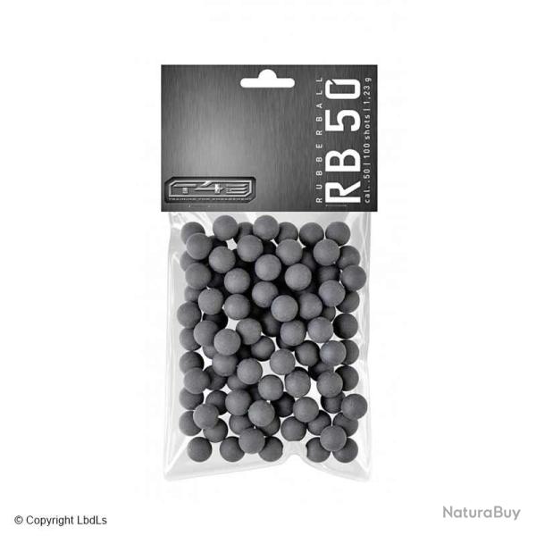 100 Billes caoutchouc traning cal.50