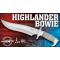 petites annonces chasse p&ecirc;che : Beau Poignard Bowie Highlander Manche gainée de fil inoxydable Etui en Cuir