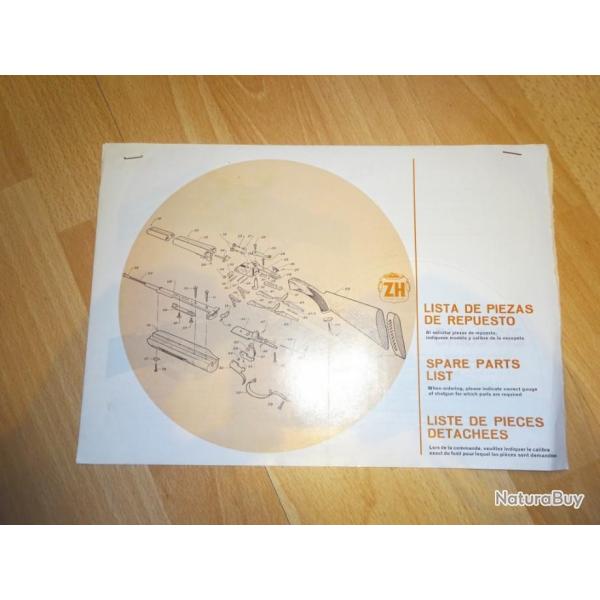 nomenclature carabine ZH - VENDU PAR JEPERCUTE (a4014)