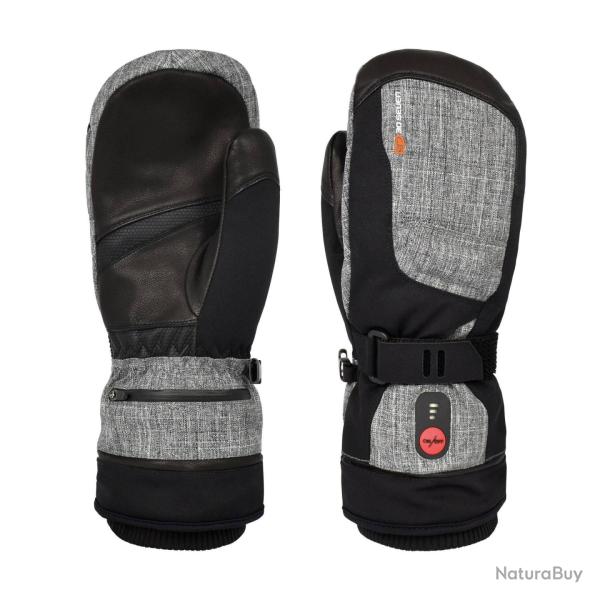 Moufles chauffantes grises Unisexe. 30Seven