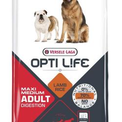OPTILIFE ADULT MED/MAX DIGESTION LAMB 12.5KGS