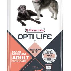 OPTILIFE ADULT SAUMON SKIN CARE MED/MAX 12.5KGS