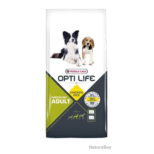 OPTILIFE ADULT MEDIUM POULET 12.5KGS