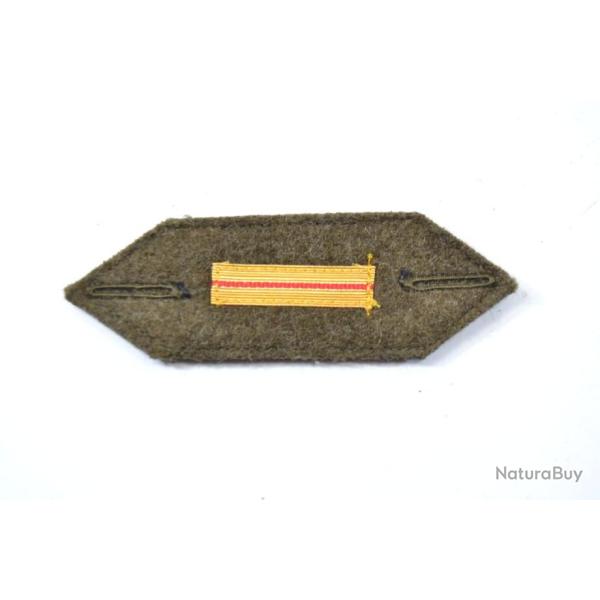Patte de grade boutonnire Arme Franaise. Adjudant / adjudant chef