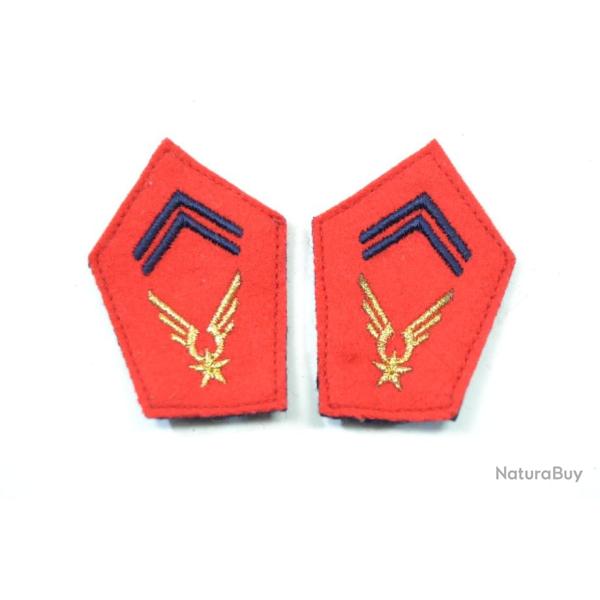 Pattes de col Arme Franaise ALAT  Attaches rapide (B)