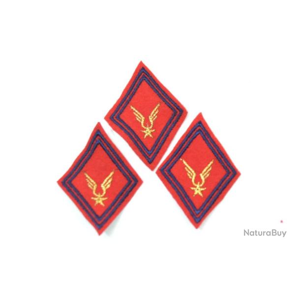 Lot x 3 Patch losange insigne de bras Arme Franaise ALAT,  coudre