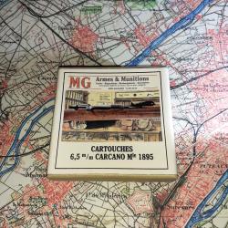 6,5 mm Carcano (MG Armes & Munitions): Reproduction boite cartouches (vide) collection MG 8548050