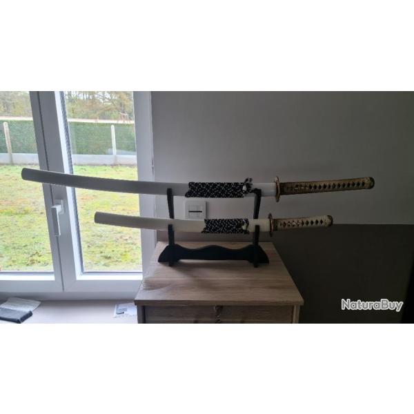 Daisho sur mesure  katana + wakizashi