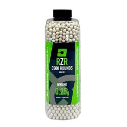 Billes Airsoft 6mm RZR 0.25g bouteille 3500 bbs