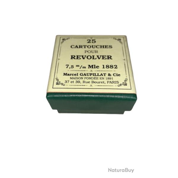 7,5 mm Suisse 1882 (Gaupillat): Reproduction boite munitions (vide) Collection vintage GA 8550516