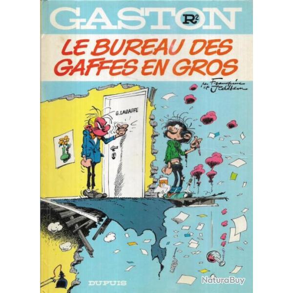 gaston r2, le bureau des gaffes en gros par franquin  bd