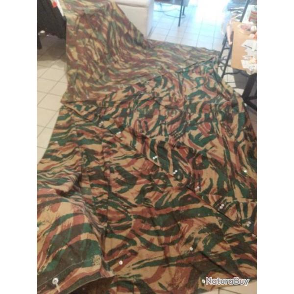 Lot de 3 ponchos / toile de tente. quipement franais (Indochine / Algrie).