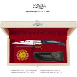 Coffret Couteau N&deg;8441 Bois Color&eacute; Bleu PRADEL EVOLUTION