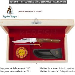 Coffret Couteau N&deg; 8015 Pliant Bois Teck Laguiole BOUGNA