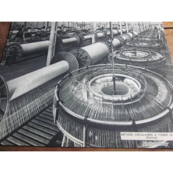 carte fiche photo  /  METIERS  CIRCULAIRES  A TISSER  LE JUTE   SOMME